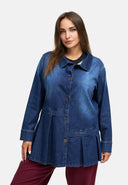Veste-blouse en denim premium 'Indiga'