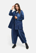 Veste-blouse en denim premium 'Indiga'