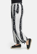 Pantaloni dritti elasticizzati in viscosa 'Sovana'