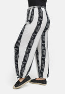 Pantaloni dritti elasticizzati in viscosa 'Sovana'