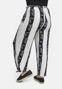 Pantaloni dritti elasticizzati in viscosa 'Sovana'