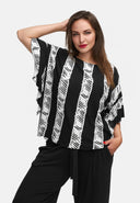Casual tuniek met vleermuismouwen 'Sovana'