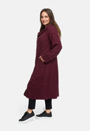 Transitional coat made of structured viscose stretch 'Floréa'