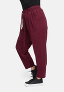 Bríste le crios ceangail as meascán cnáibe-cadáis 'Elure'