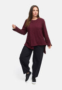 Jacket asymmetrical with zipper 'Floréa'