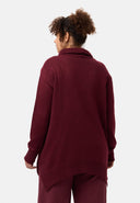 'Vella' knitted sweater – soft cotton blend with wool content & roll neck