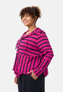'Sienna' Jacke - Viskose-Stretch, Streifenmix
