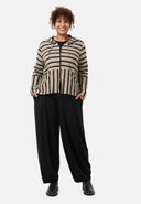 'Sienna' Jacke - Viskose-Stretch, Streifenmix