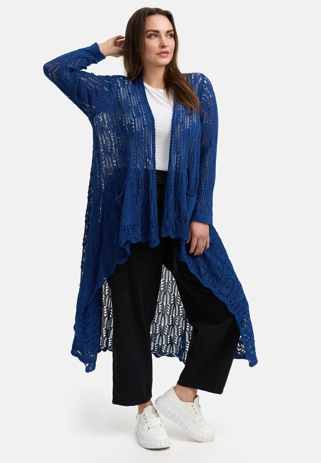 Kekoo Knitted jacket Long 'Cotton' 