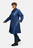 'Denira' coat – denim, A-line, knee-length