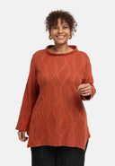 'Lova' tunic - cotton stretch, textured pattern