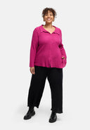 'Marella' blouse – cotton blend, textured fabric