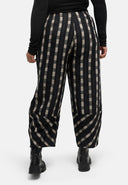 'Karena' trousers - cotton stretch, striped look