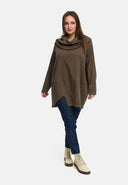 'Lunava' túnica – longa, silhueta em O & com stretch