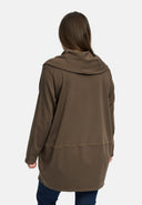 'Lunava' túnica – longa, silhueta em O & com stretch