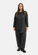 'Cleo' blousejack – knoopbaar, nonchalant wijd, elegante lijnen