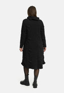 'Brunel' sukienka – dekolt w kształcie cowl, boczne marszczenie & długość midi