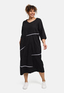 Sukienka midi 'Saria' – czysta, wygodna i naturalna