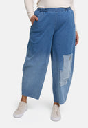 'Sky' Trousers – Premium Denim, Patch & Stretch