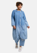 Cappotto 'Sky' – Denim di alta qualità, lavaggio sfumato e elasticizzato