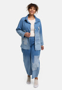 'Sky' Blus – Förstklassig Denim, Lapp & Stretch