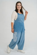 'Sky' Overalls – Premium Denim, Ombre & Patch Details