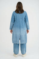 'Sky' Mantel – Premium Denim, Ombre-Waschung & Stretch