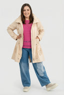 'Livia' Transitional Parka – soft, detail-oriented & modern