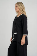 'Saria' Blus – asymmetrisk, lätt & naturlig