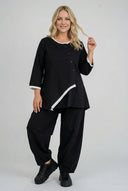 'Saria' Blus – asymmetrisk, lätt & naturlig